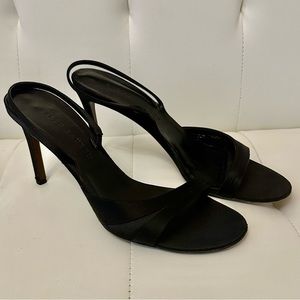 Ralph Lauren purple label Collection satin sling back pumps Sz 10